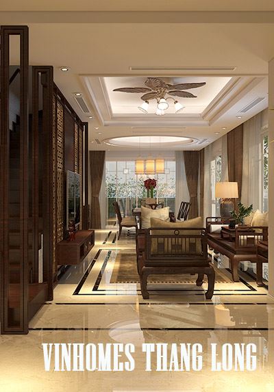 Thiết kế nội thất biệt thự VinHomes Thăng Long hiện đại và tinh tế - Anh Nam
