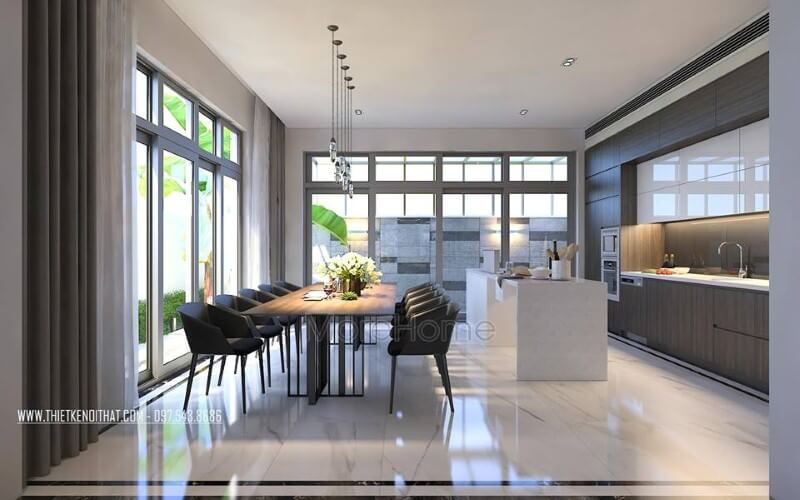 Thiết kế nội thất hiện đại nhưng đẹp thông thoáng bởi ý tưởng tạo nên không gian sống tiện ích