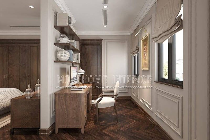 Lựa chọn bàn làm việc gỗ óc chó tại nhà đang là xu hướng yêu thích hiện nay. Liên hệ Morehome để được báo giá và sản xuất bàn làm việc đẹp theo yêu cầu của bạn