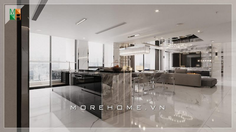 Mẫu cửa kính cường lực rất sang trọng