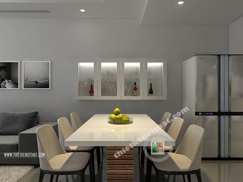 Mẫu bàn ghế hiện đại cho phòng ăn căn hộ, chung cư, nhà phố.